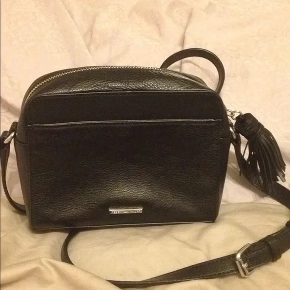 Rebecca Minkoff Black and Cream Crossbody Bag - Picture 8 of 12